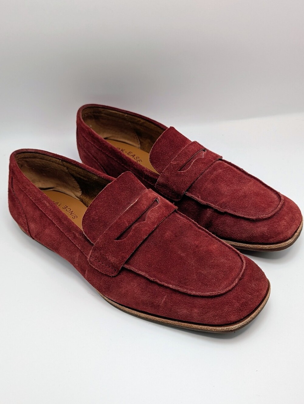 Kork-Ease Suede Loafers Leather Penny Loafers
